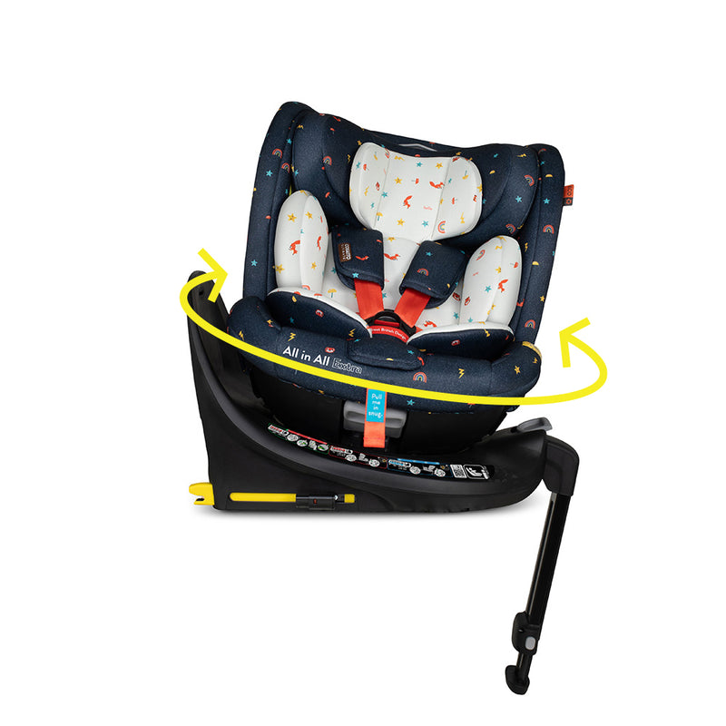 All in All Extra i-Size 360 Car Seat Doodle Days - Carseat - Cosatto Ireland