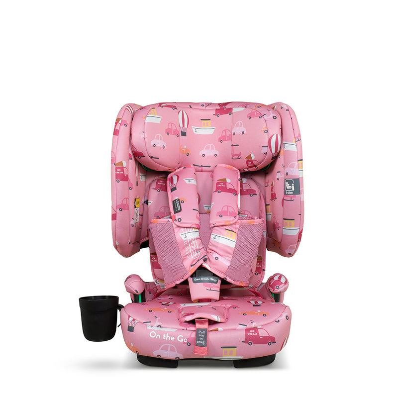 On The Go i-Size Travel Car Seat Itchy Feet Rosy - Carseat - Cosatto Ireland