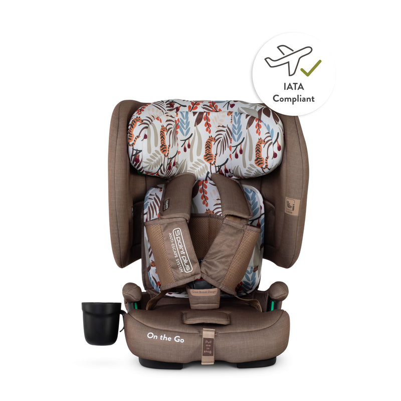 On The Go i-Size Travel Car Seat Tiger Tale