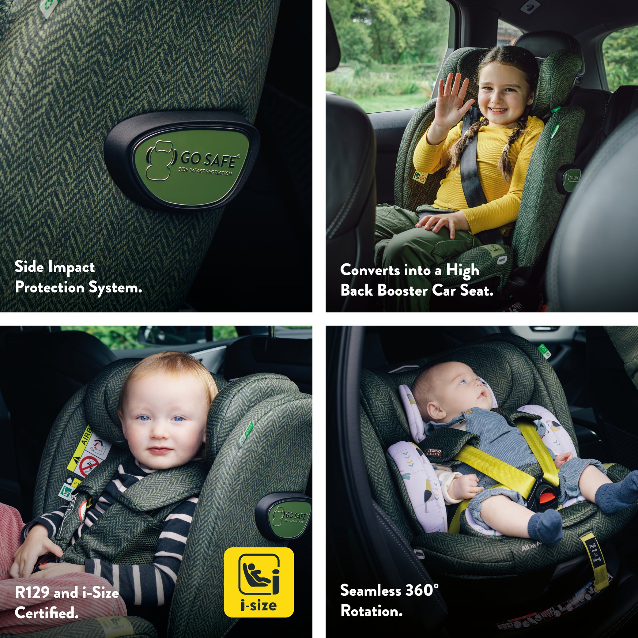 All in All Extra i-Size 360 Car Seat Silhouette