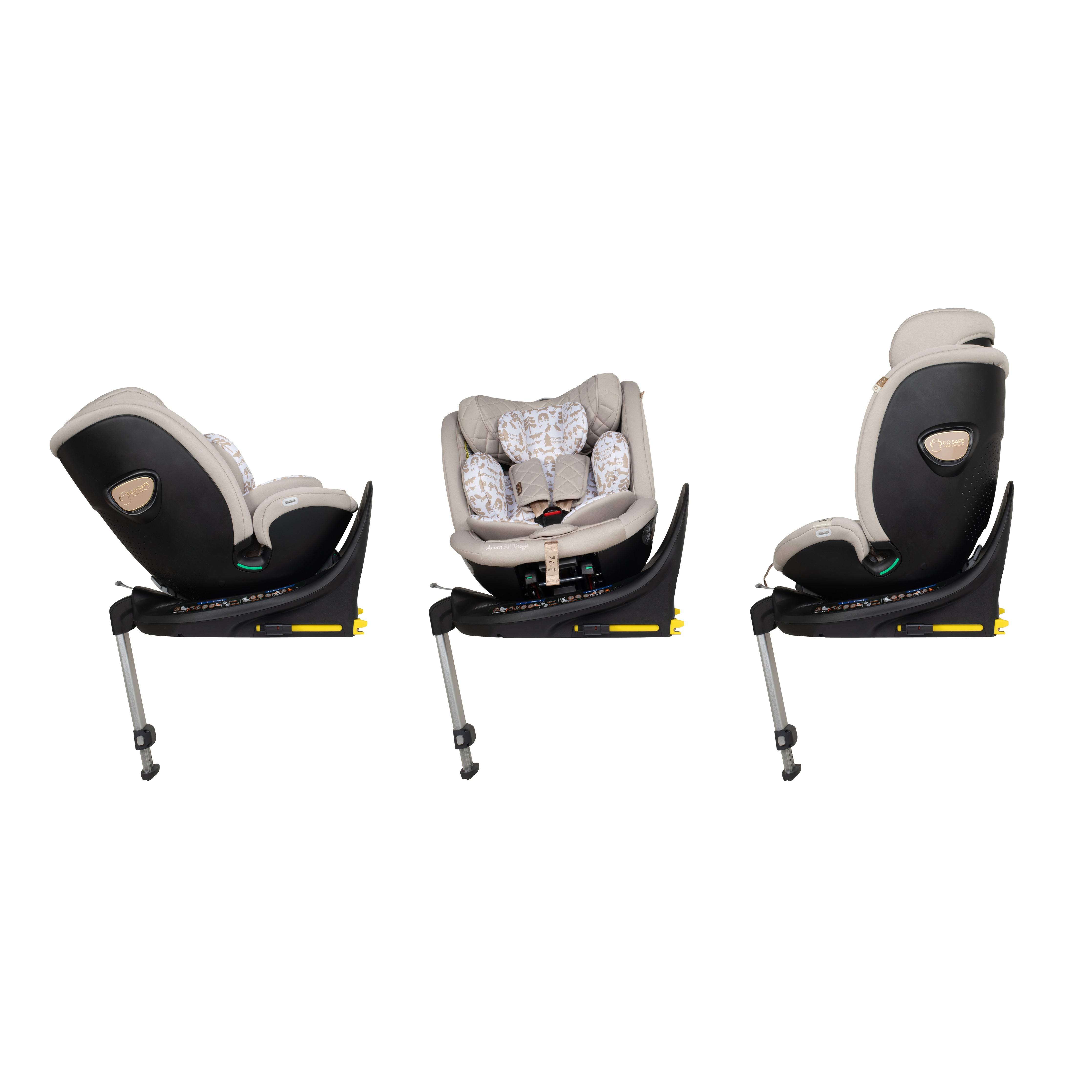 Wow 3 All Stage Family Rotate & Recline 2 Base Bundle Whisper