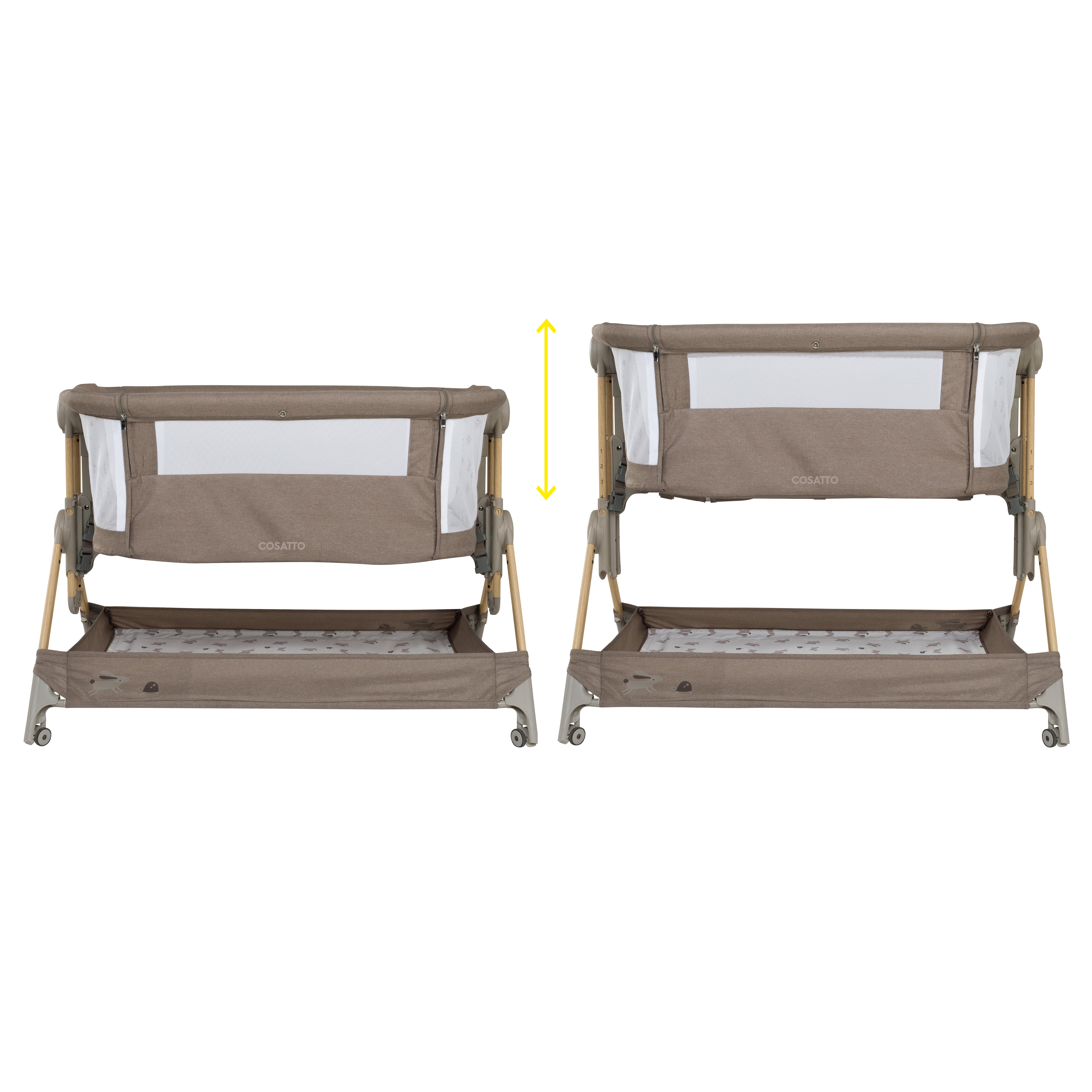 Close to Me Folding Bedside Crib Lollop