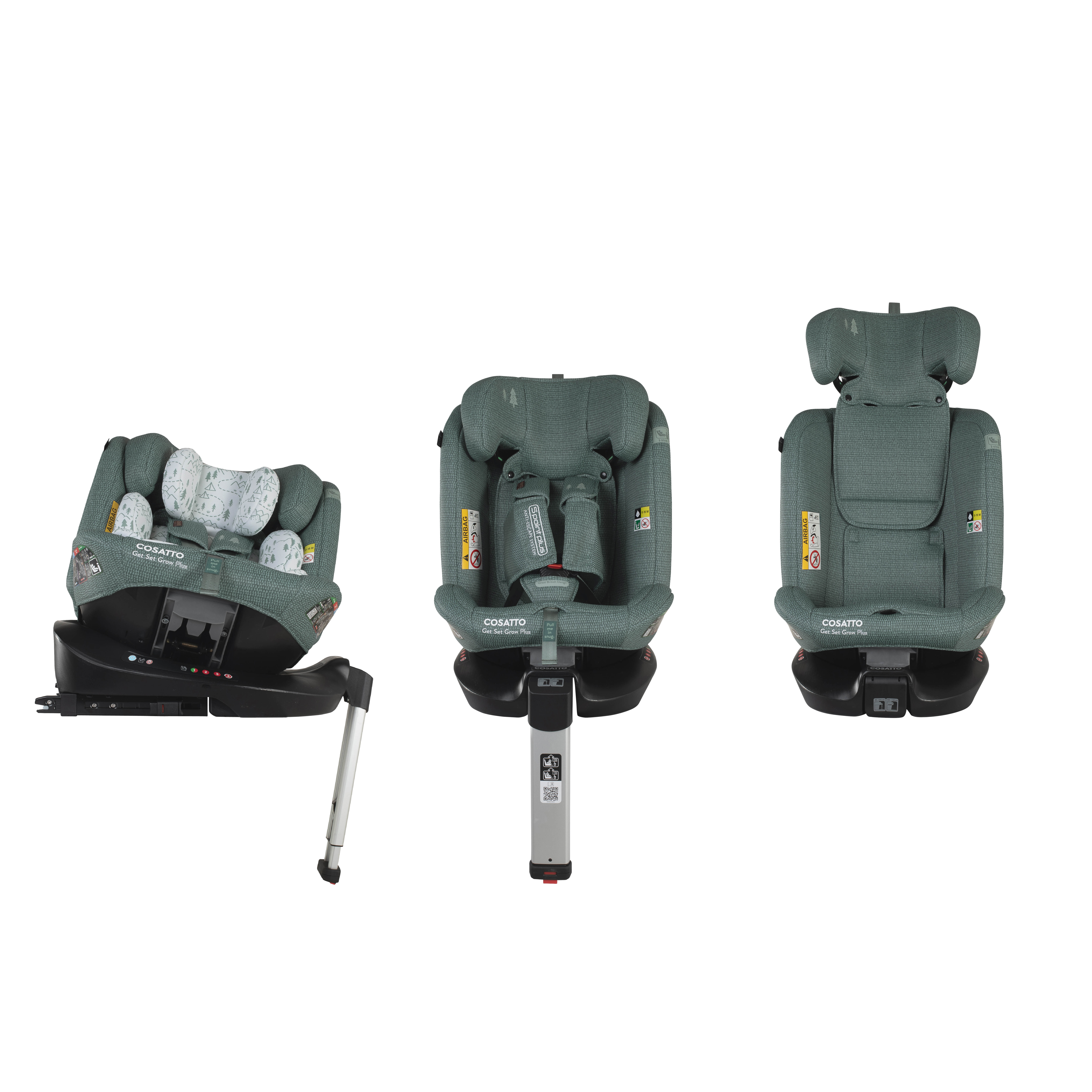 Get Set Grow Plus i-Size 360 Car Seat Tiny Treetops