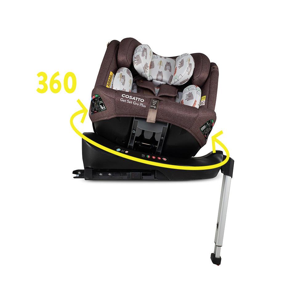 Get Set Gro Plus i-Size 360 Car Seat Bear Hug