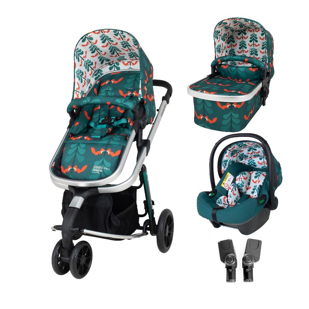 Giggle 3 in 1 Car Seat Bundle Fox Friends