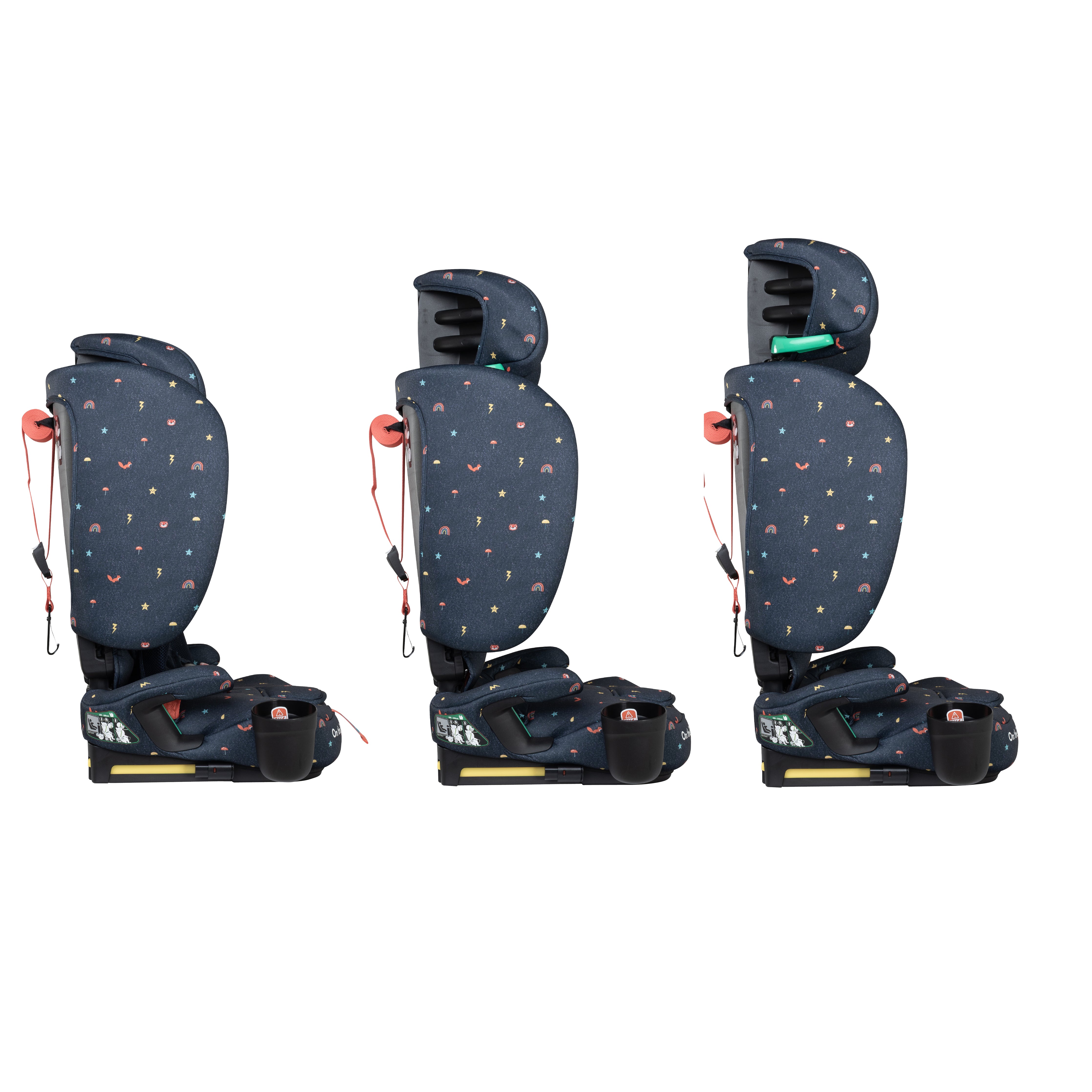 On The Go i-Size Travel Car Seat Doodle Days