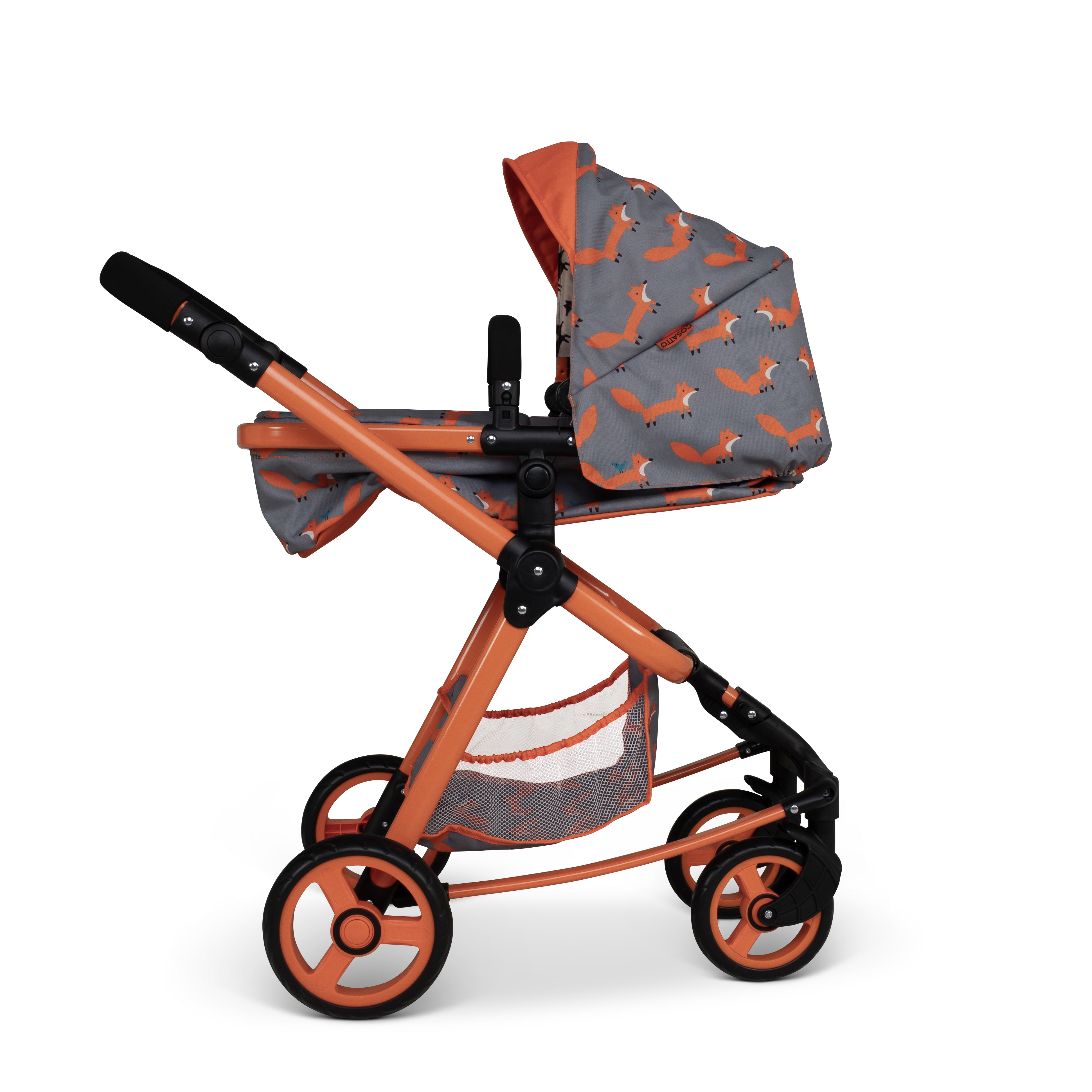 Giggle Quad Dolls Pram Charcoal Mister Fox