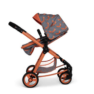 Giggle Quad Dolls Pram Charcoal Mister Fox