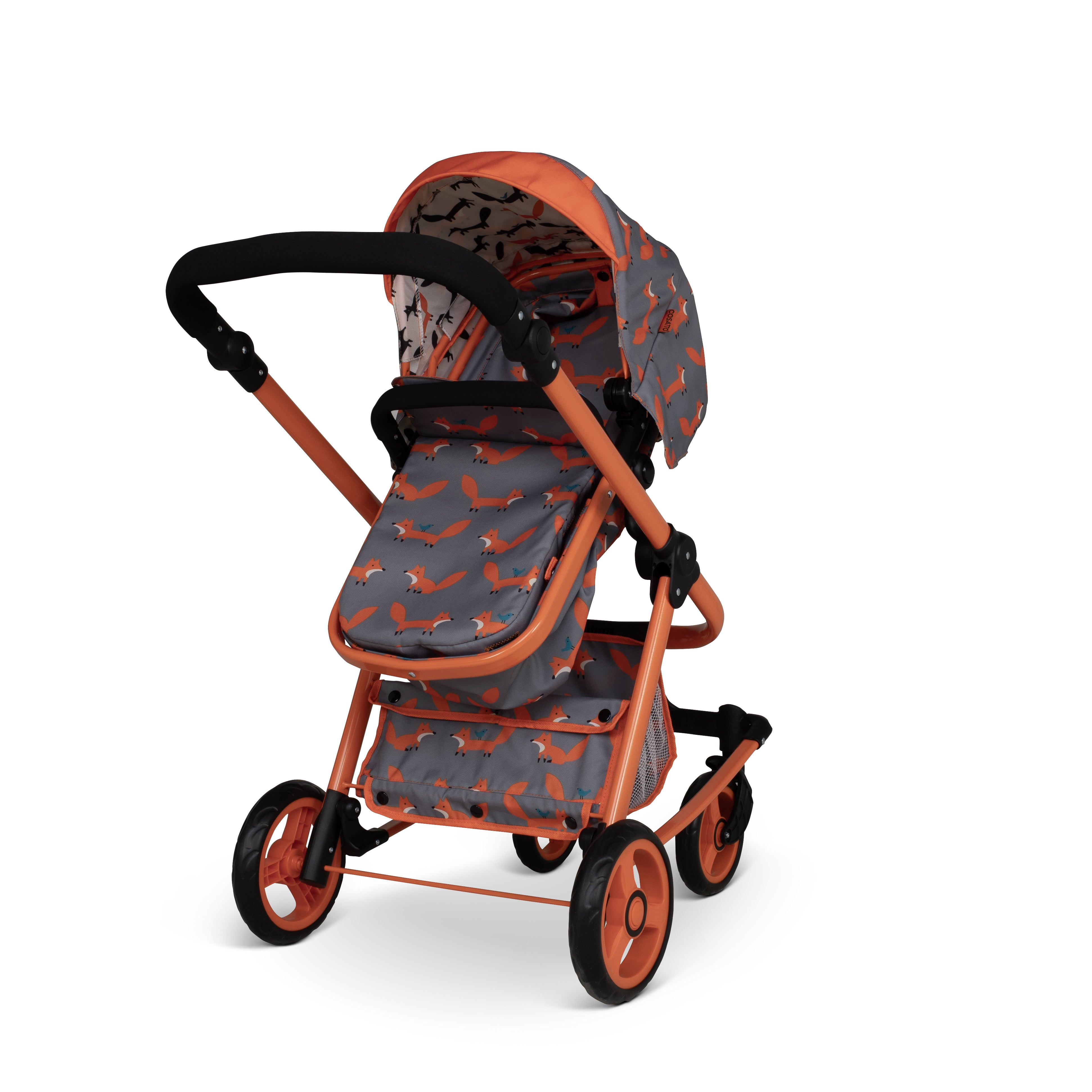Giggle Quad Dolls Pram Charcoal Mister Fox