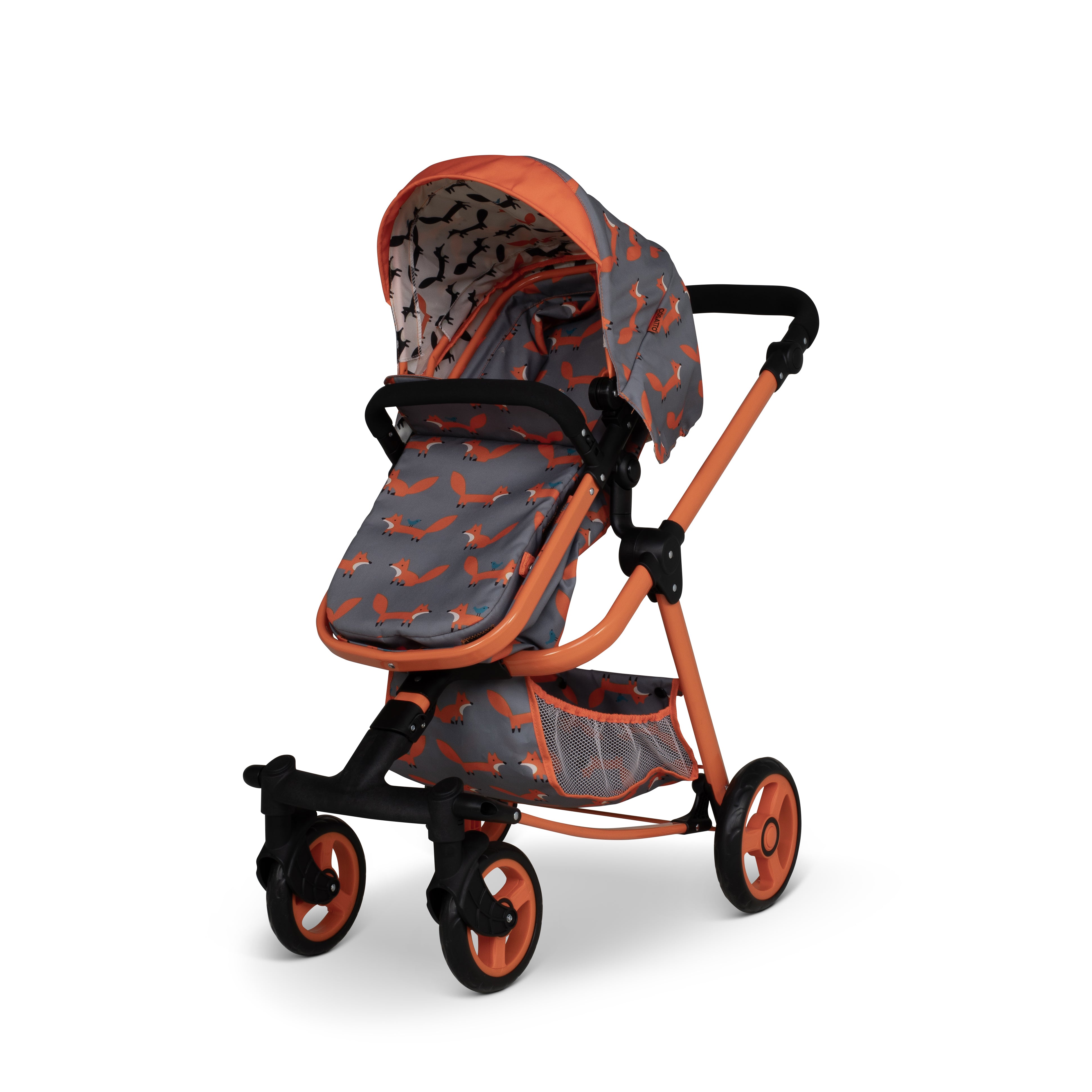 Giggle Quad Dolls Pram Charcoal Mister Fox