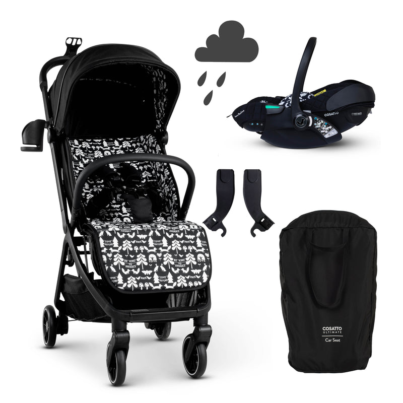Woosh City Recline Car Seat Bundle Silhouette