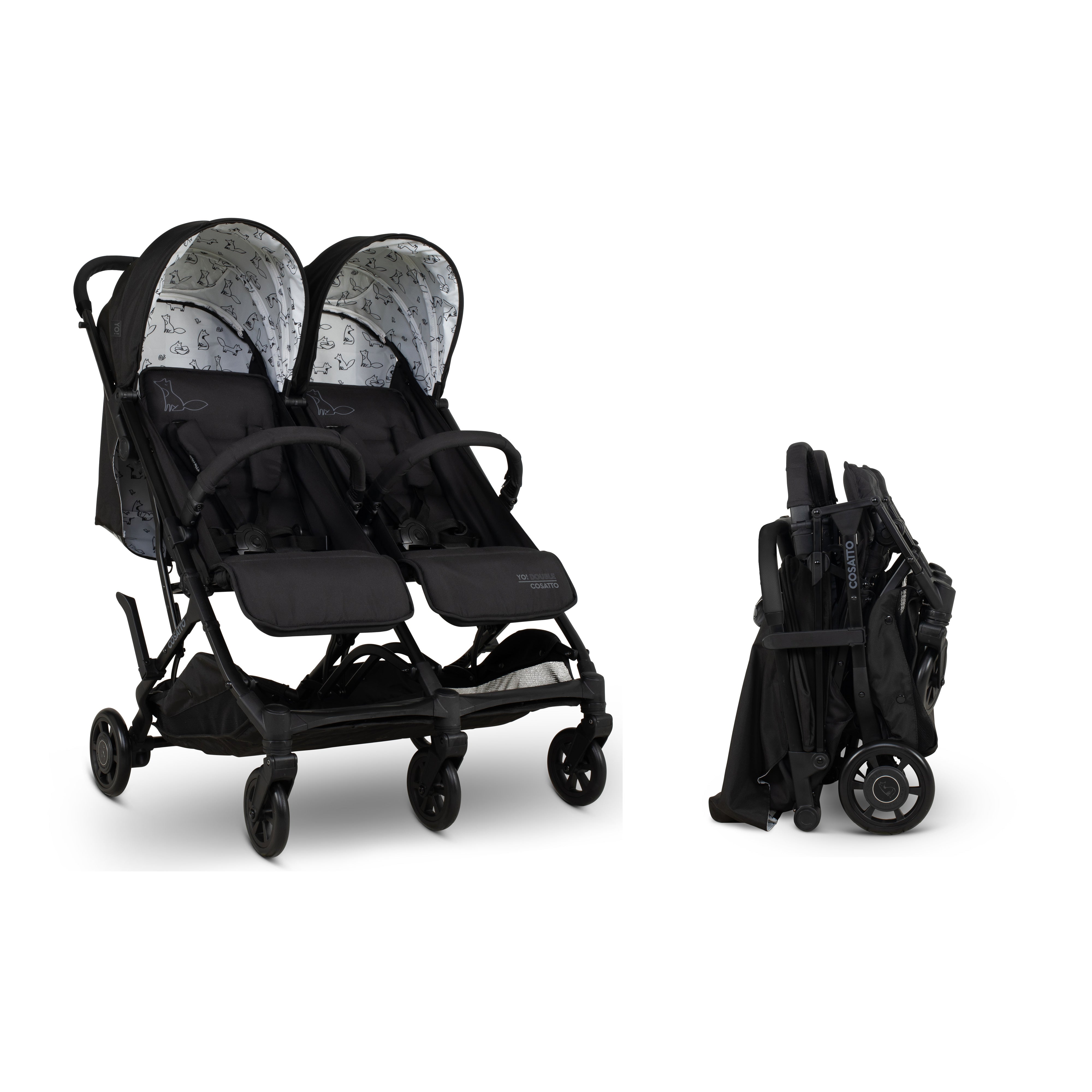 Yo! Double Stroller Foxed - Stroller - Cosatto Ireland