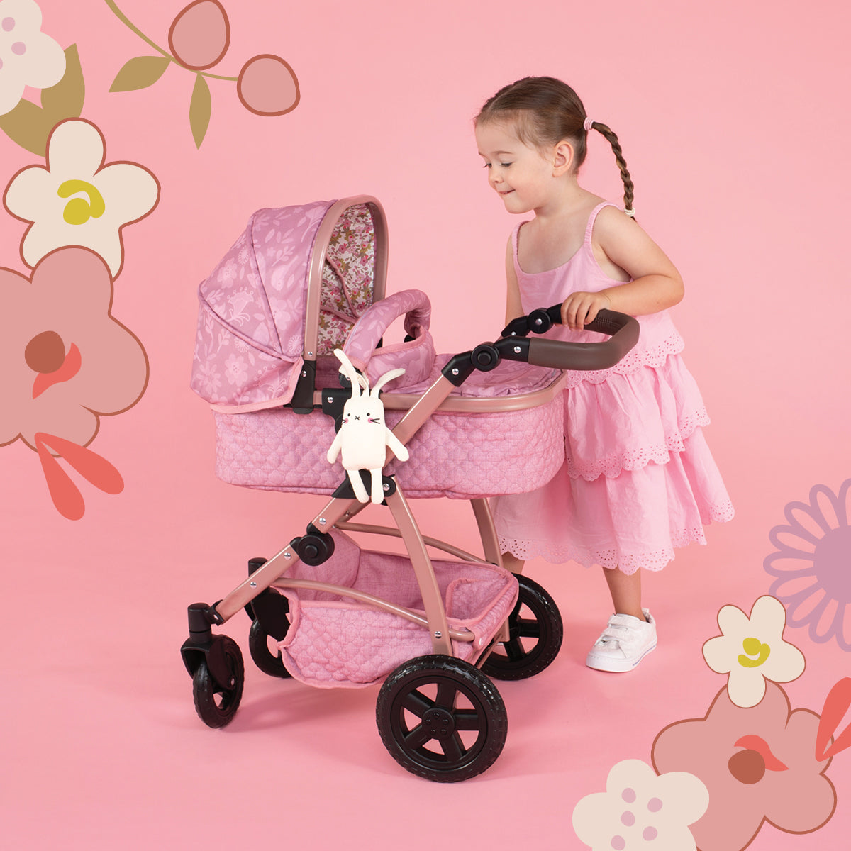 Wow 3 in 1 Dolls Pram Travel System Bundle Camille - Dolls Pram - Cosatto Ireland