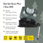 Get Set Grow Plus i-Size 360 Car Seat Tiny Treetops