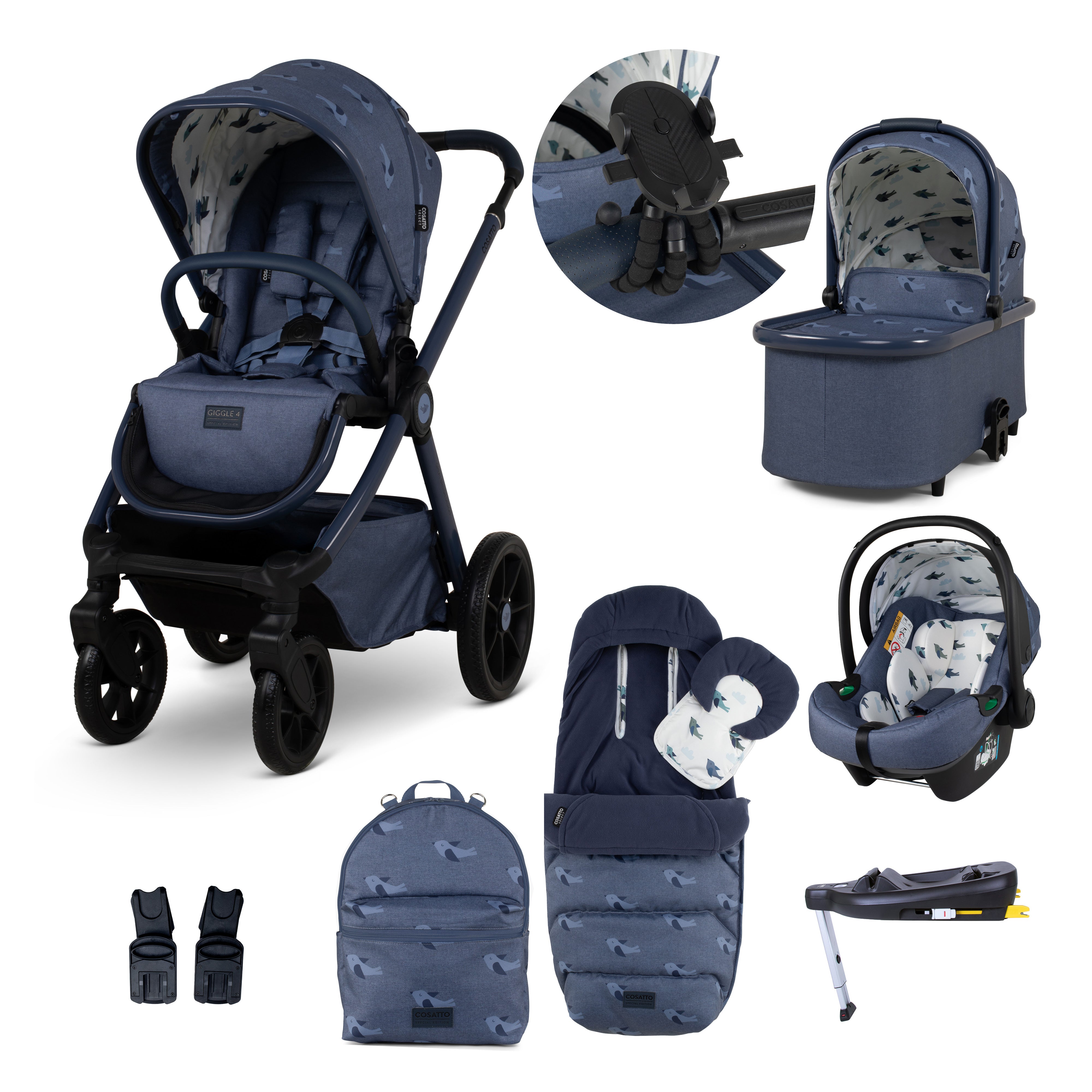 Giggle 4 Special Edition Pram and Accessory Bundle Skylark - Bundle - Cosatto Ireland
