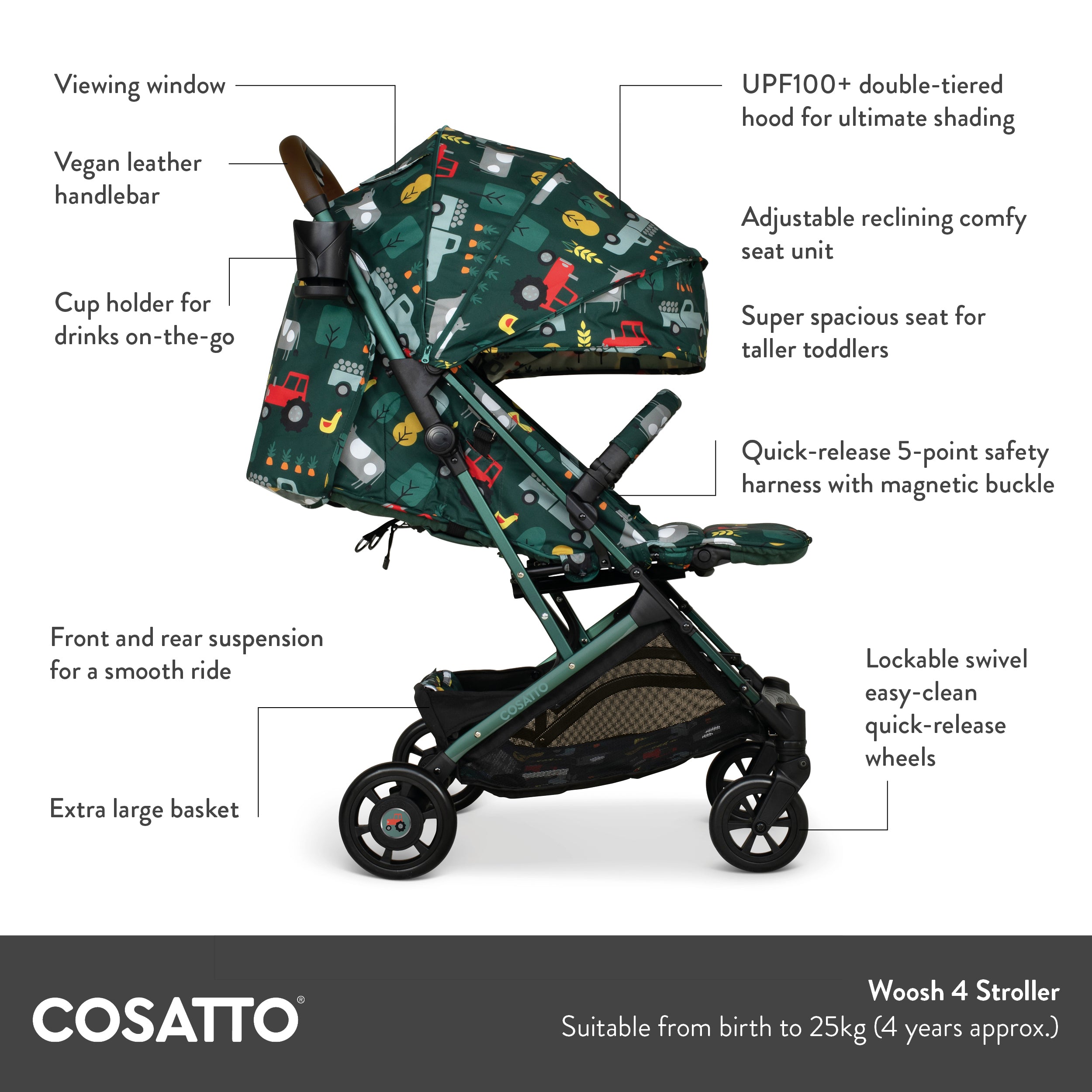 Woosh 4 Stroller Cosatto Carnival