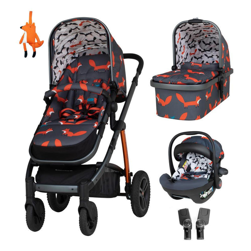 Wow 2 Car Seat Bundle Charcoal Mister Fox - Bundle - Cosatto Ireland