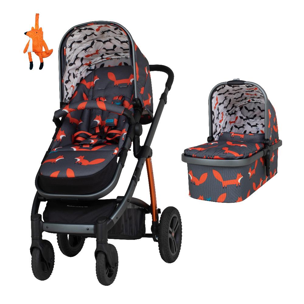 Wow 2 Pram and Pushchair Charcoal Mister Fox