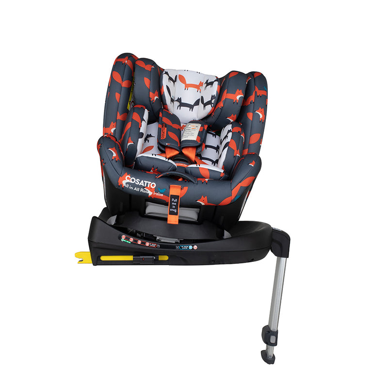 All in All Rotate i-Size Car Seat Charcoal Mister Fox - Carseat - Cosatto Ireland