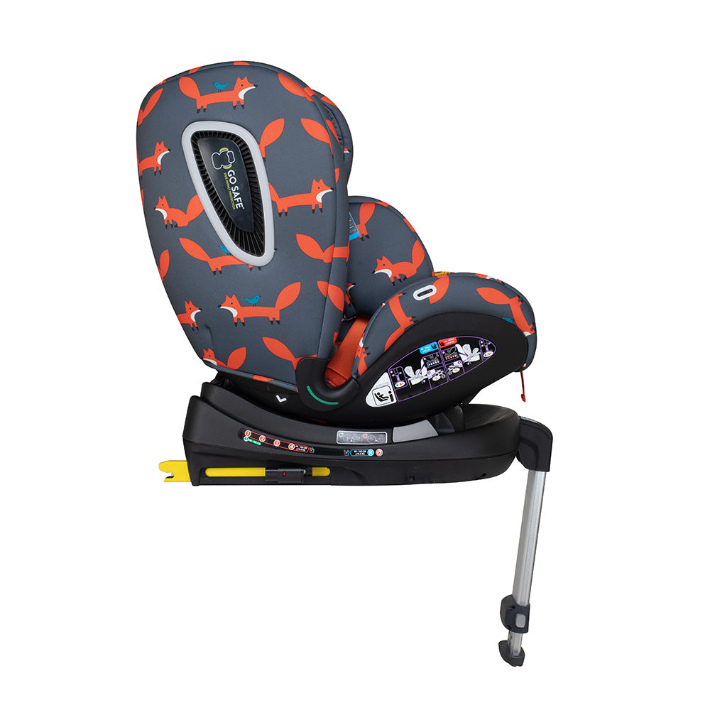 All in All Rotate i-Size Car Seat Charcoal Mister Fox
