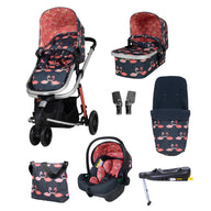 Giggle 3 in 1 i-Size Everything Bundle Pretty Flamingo