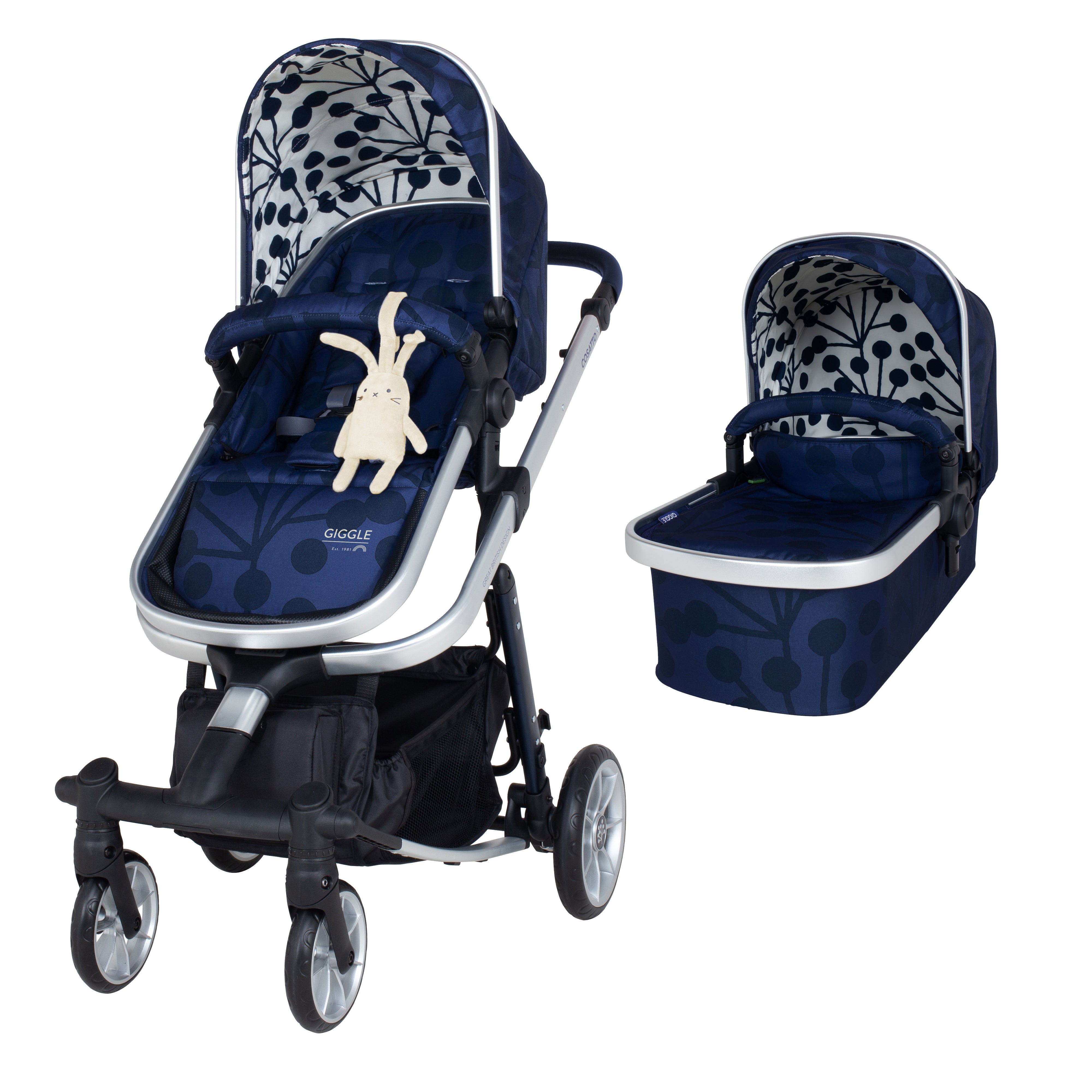 Giggle Quad Pram and Pushchair Lunaria Ink