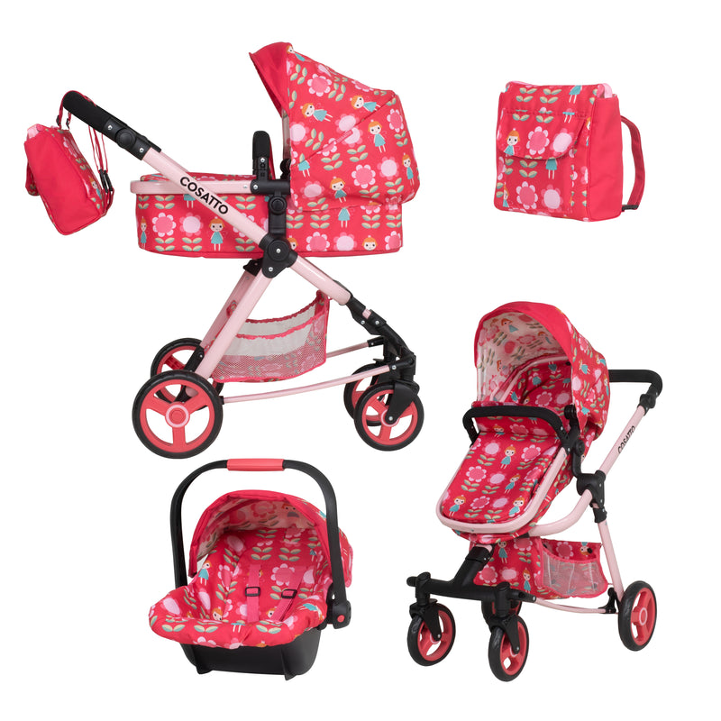 Giggle Quad Dolls Pram CarSeat Fairy Garden - Dolls Pram - Cosatto Ireland