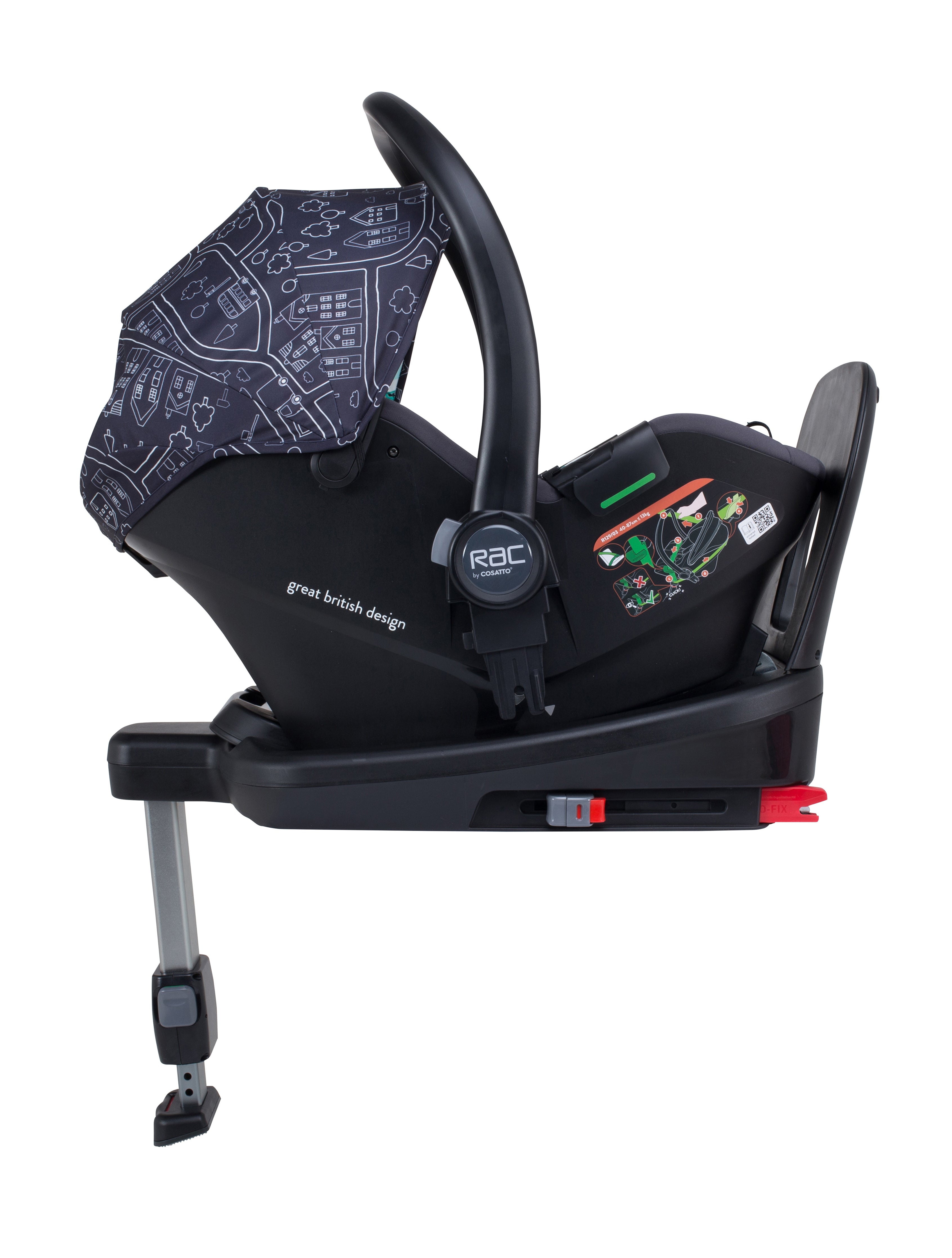 Wowee Car Seat and i-Size Base Bundle My Town