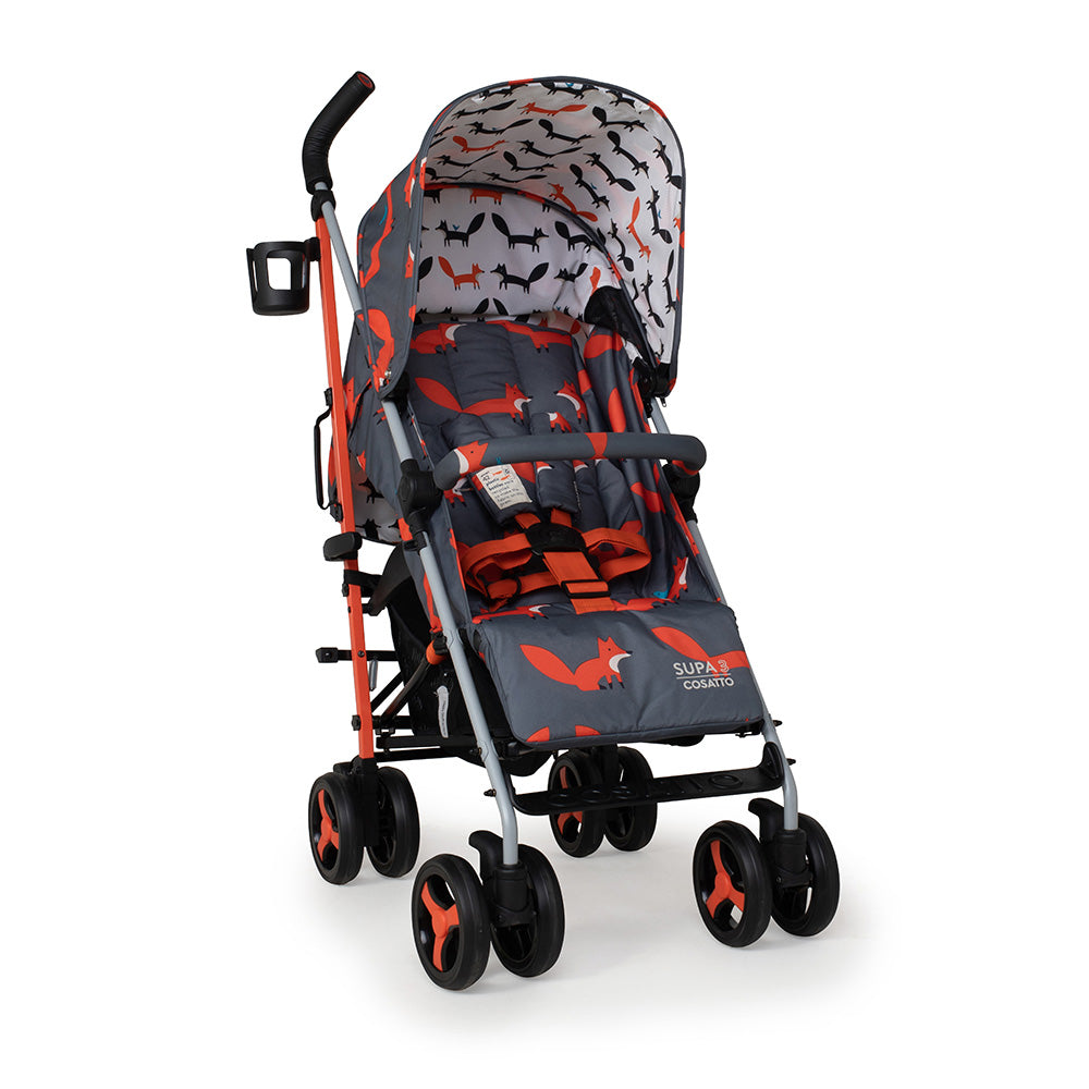 Supa 3 Stroller Charcoal Mister Fox