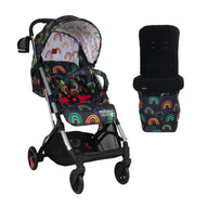 Woosh 3 with Footmuff Bundle Disco Rainbow