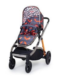 Wow XL Car Seat and i-Size Base Bundle Charcoal Mister Fox