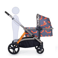 Wow XL Car Seat and i-Size Base Bundle Charcoal Mister Fox
