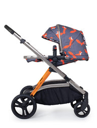 Wow XL Car Seat and i-Size Base Bundle Charcoal Mister Fox