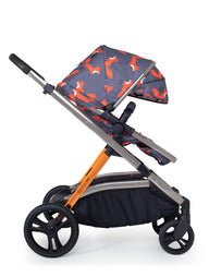 Wow XL Car Seat Bundle Charcoal Mister Fox (Acorn i-Size)
