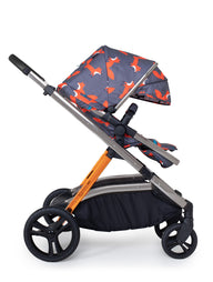 Wow XL Car Seat Bundle Charcoal Mister Fox (Acorn i-Size)