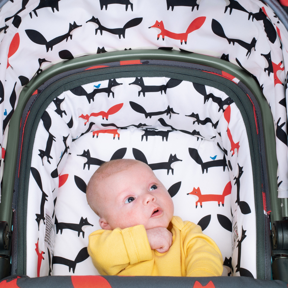 Wow 2 Pram and Pushchair Charcoal Mister Fox