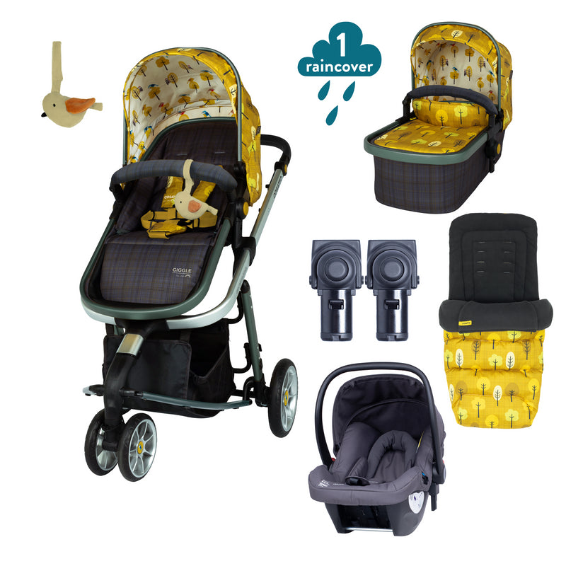 Giggle 3 Hold CarSeat Bundle Spot The Birdie Footmuff - Bundle - Cosatto Ireland