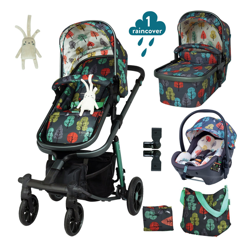 Giggle Quad Port I Size Hare Wood Bundle With Bag - Bundle - Cosatto Ireland