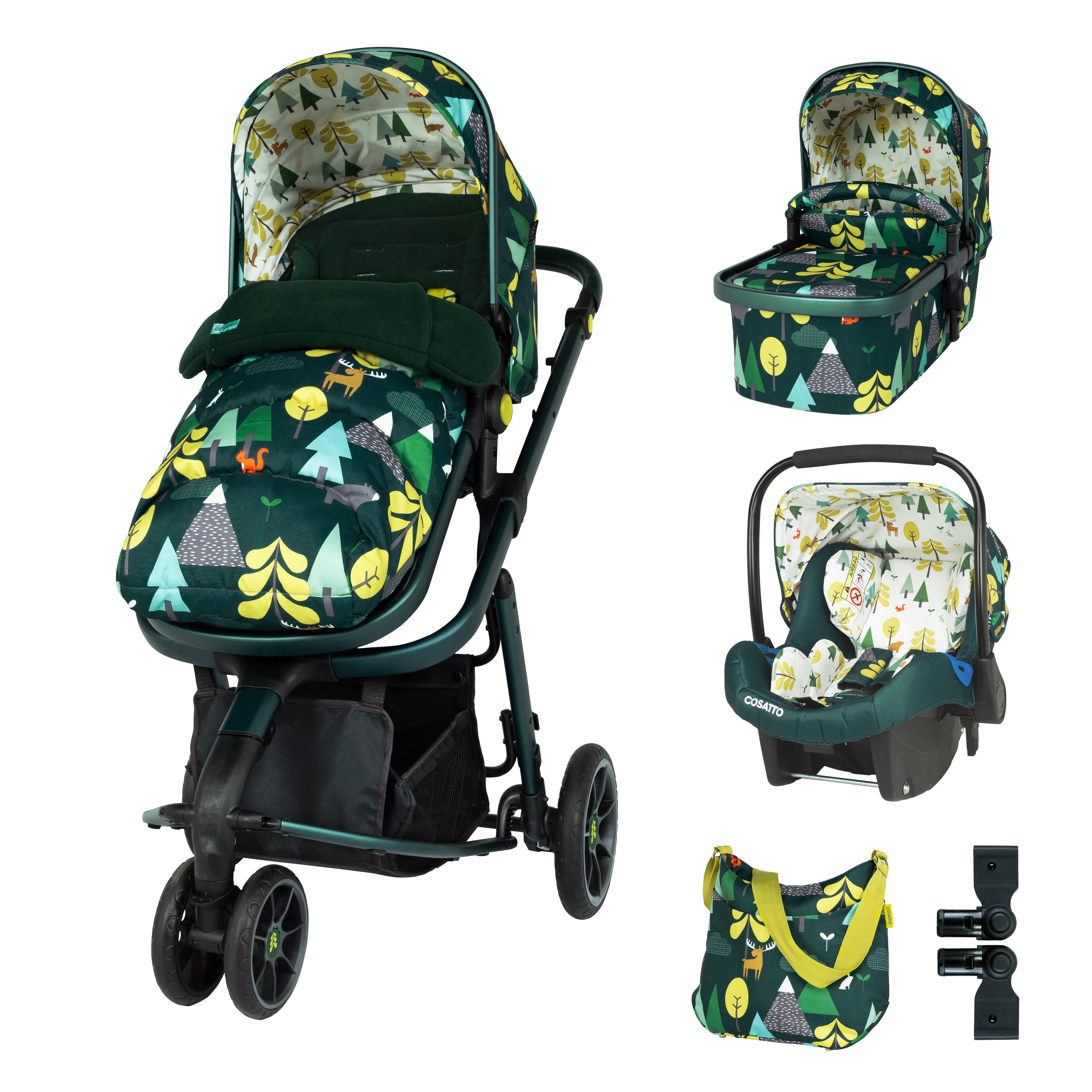 Giggle 3 with Carseat and Accessories Bundle Into The Wild