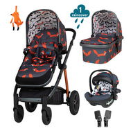 Wow 2 Car Seat Bundle Charcoal Mister Fox
