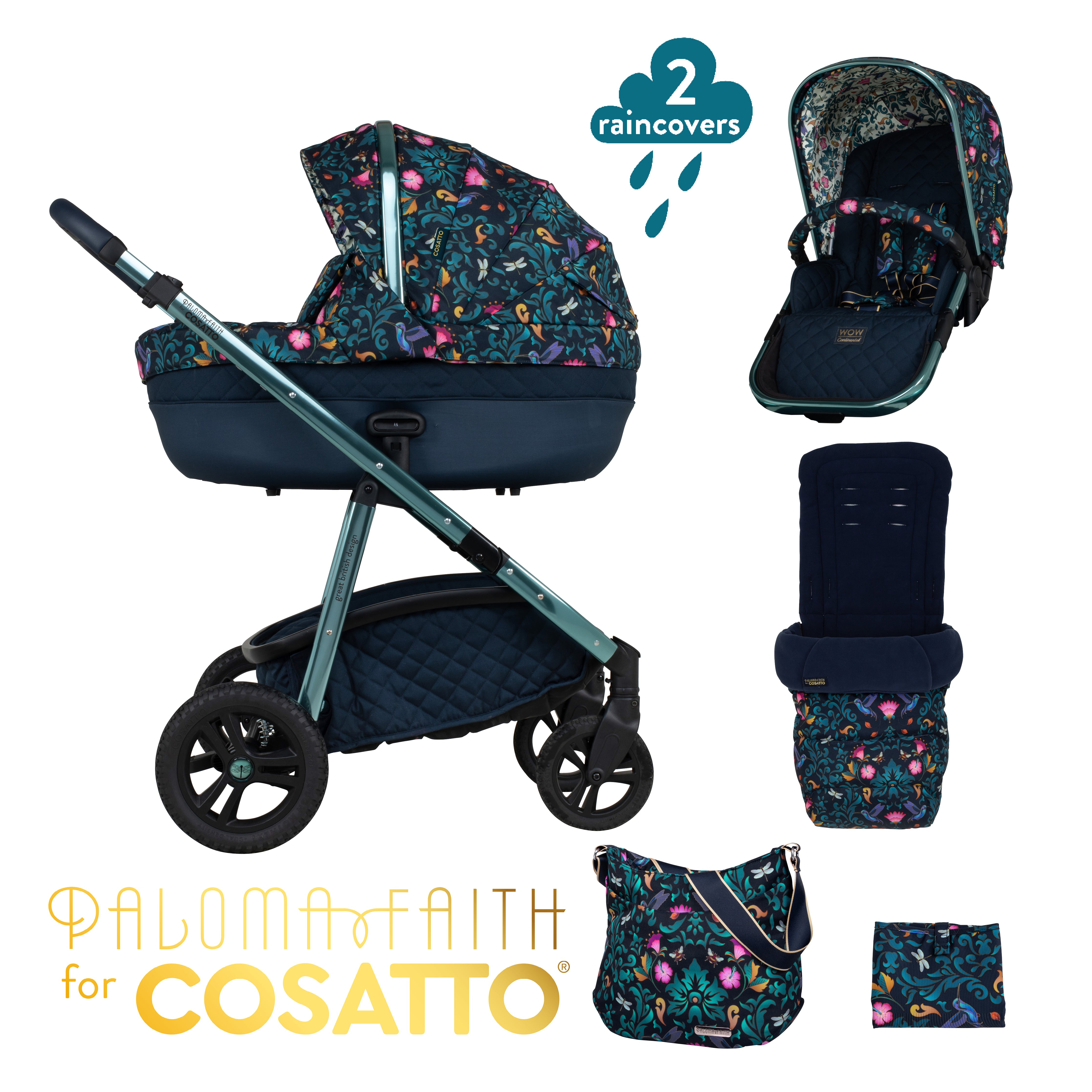 Wow Continental Pram and Accessories Bundle Wildling Cosatto Ireland
